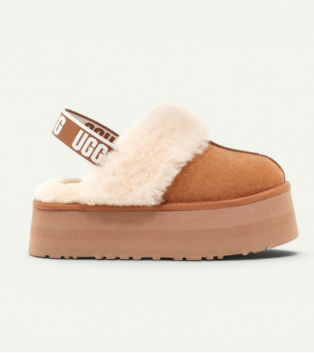 UGG Funkette Suede Platform - Chestnut