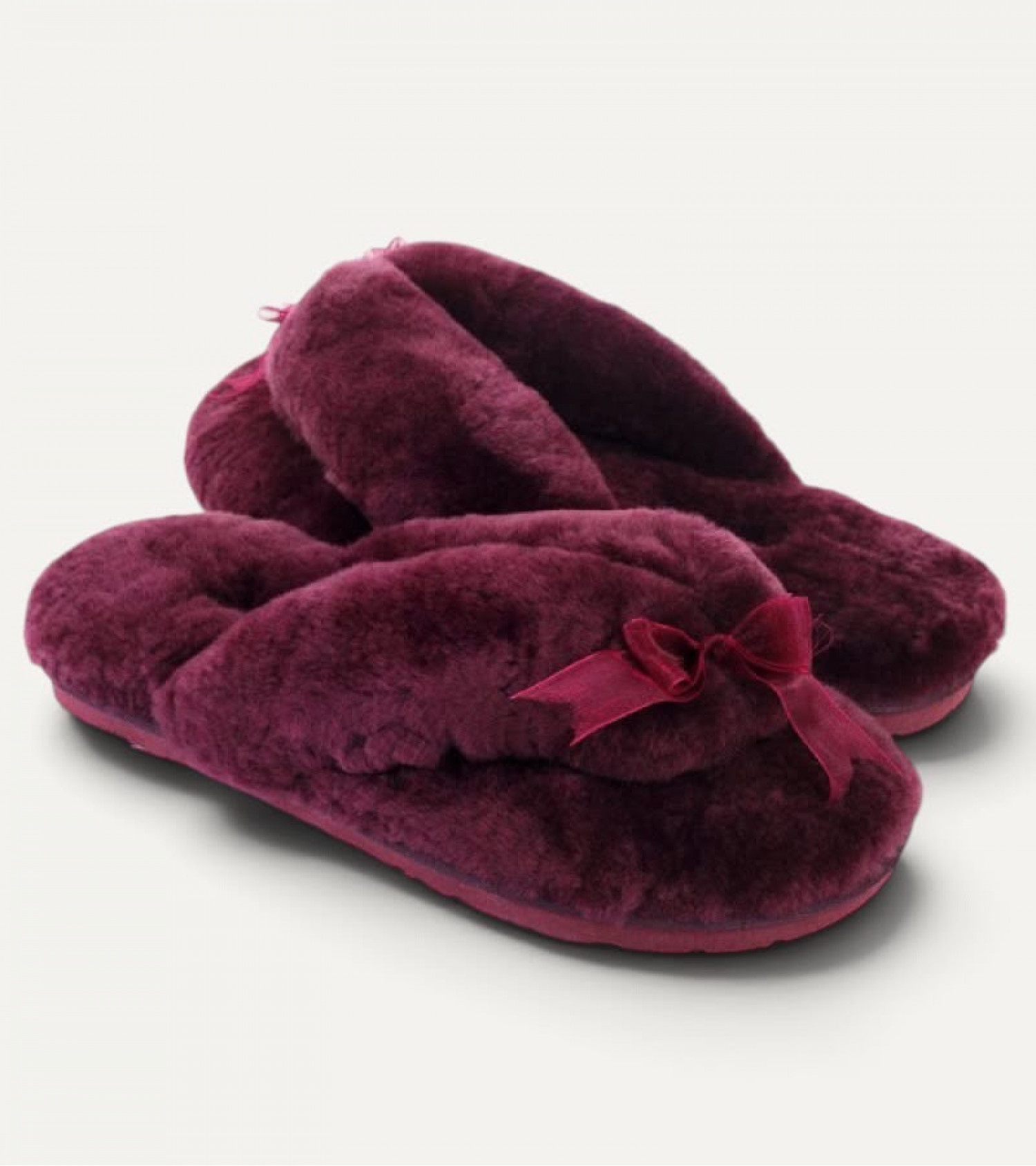 Меховые Вьетнамки Fluff flip flop - Light Pink