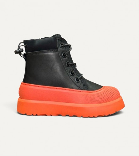 UGG Kids Neumel Hybrid - Leather Black/Orange