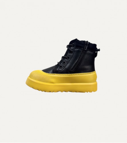 UGG Kids Neumel Hybrid - Leather Black/Yellow