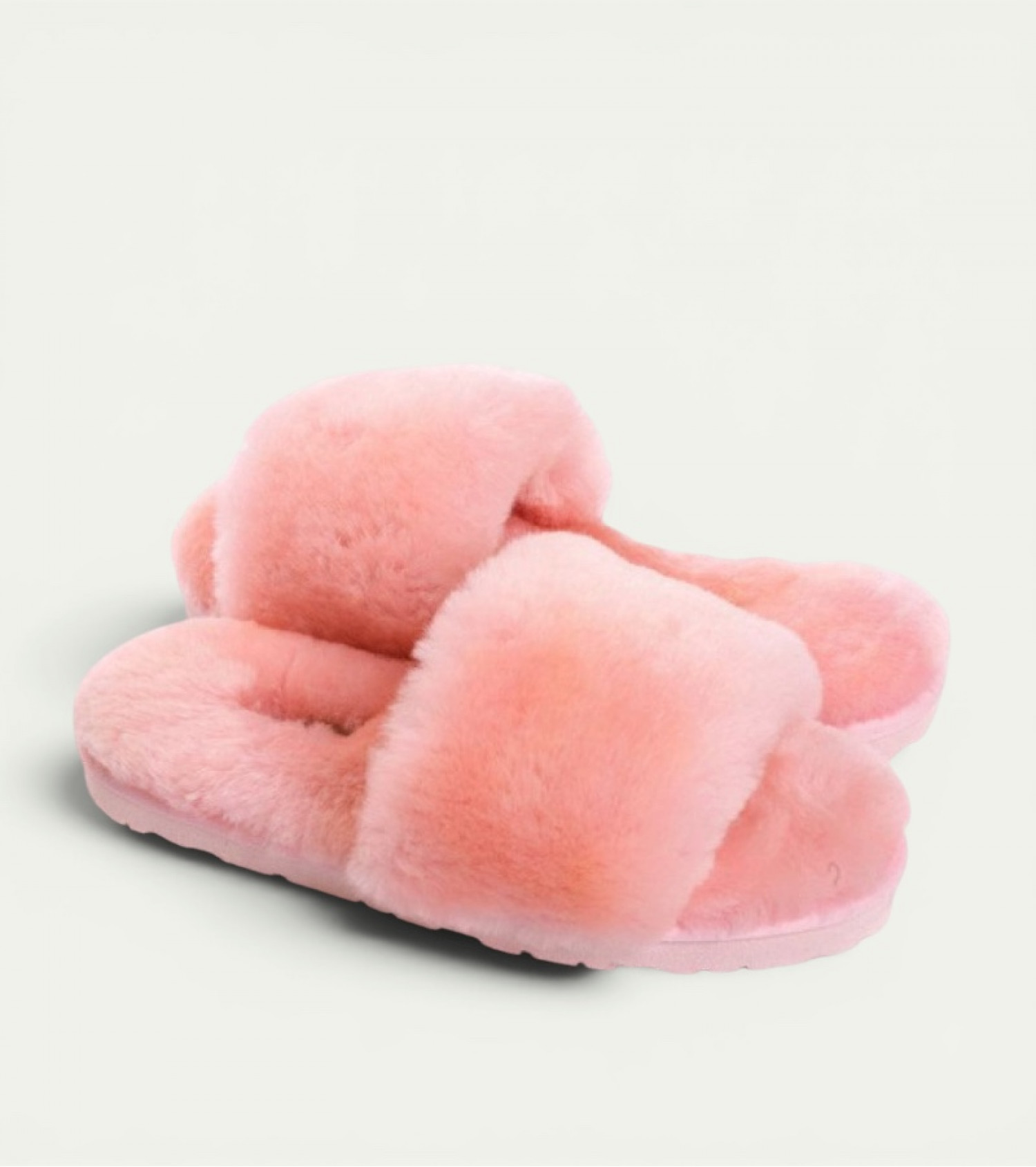 Меховые Тапочки FLUFF Slides - Pink