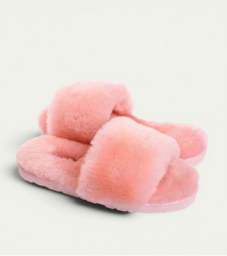 Меховые Тапочки FLUFF Slides - Pink