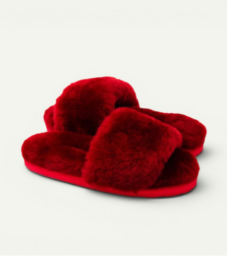 Меховые Тапочки FLUFF Slides - Port