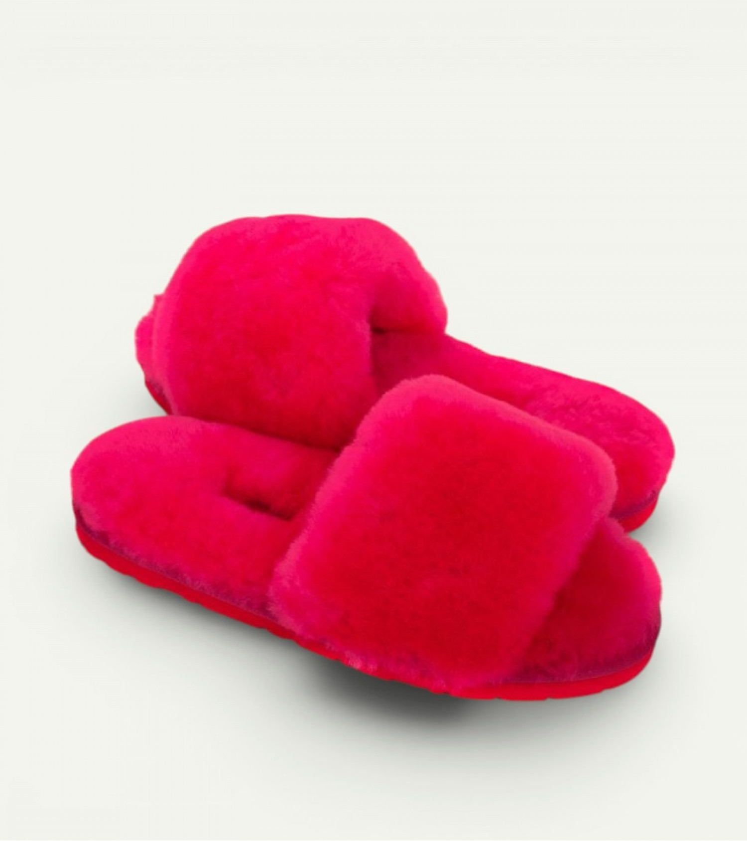 Меховые Тапочки FLUFF Slides - Fuchsia