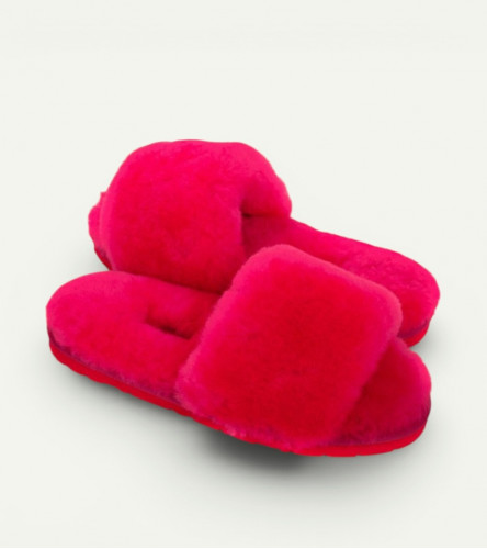 Меховые Тапочки FLUFF Slides - Fuchsia