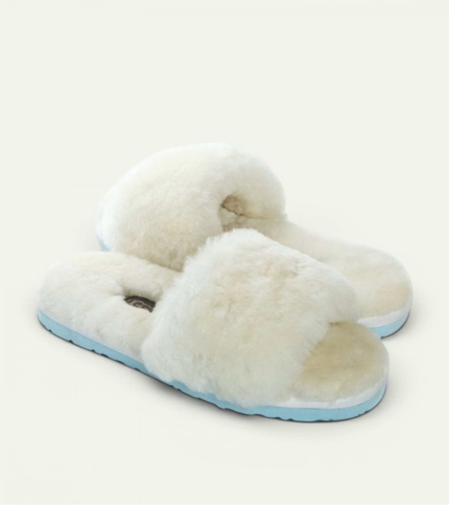 Меховые Тапочки FLUFF Slides - Mint 