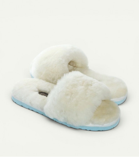 Меховые Тапочки FLUFF Slides - Mint