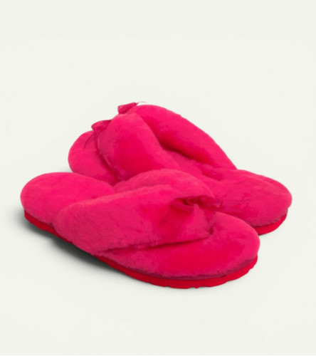 Меховые Вьетнамки Fluff flip flop - Fuchsia