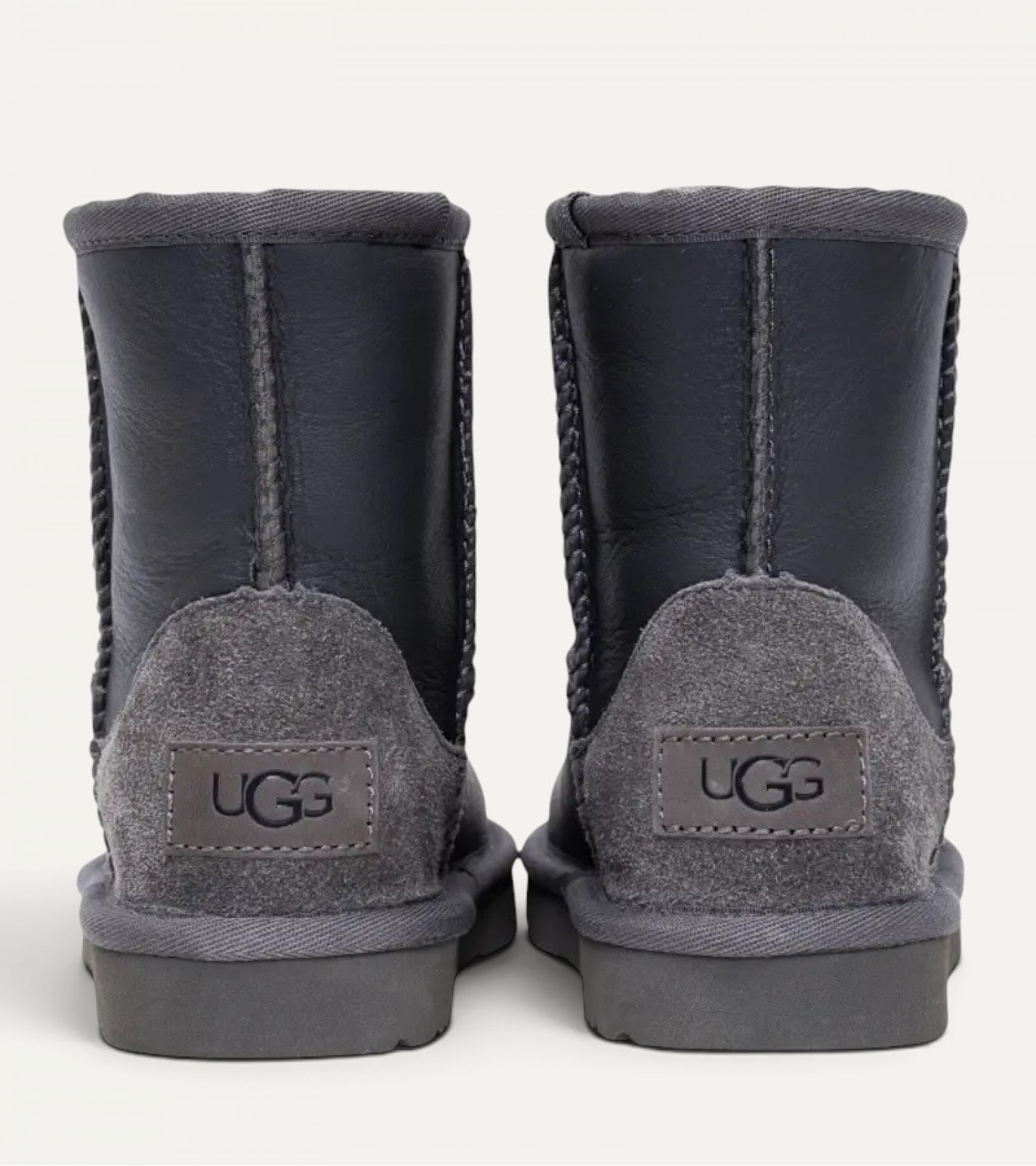 UGG Kids Classic Short Metallic - Grey 