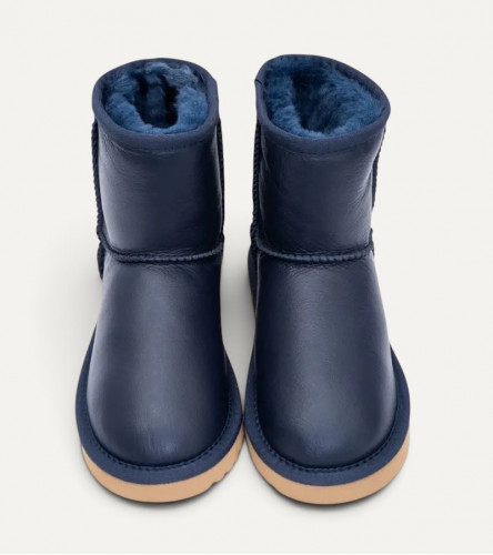 UGG Kids Classic Short Metallic - Navy