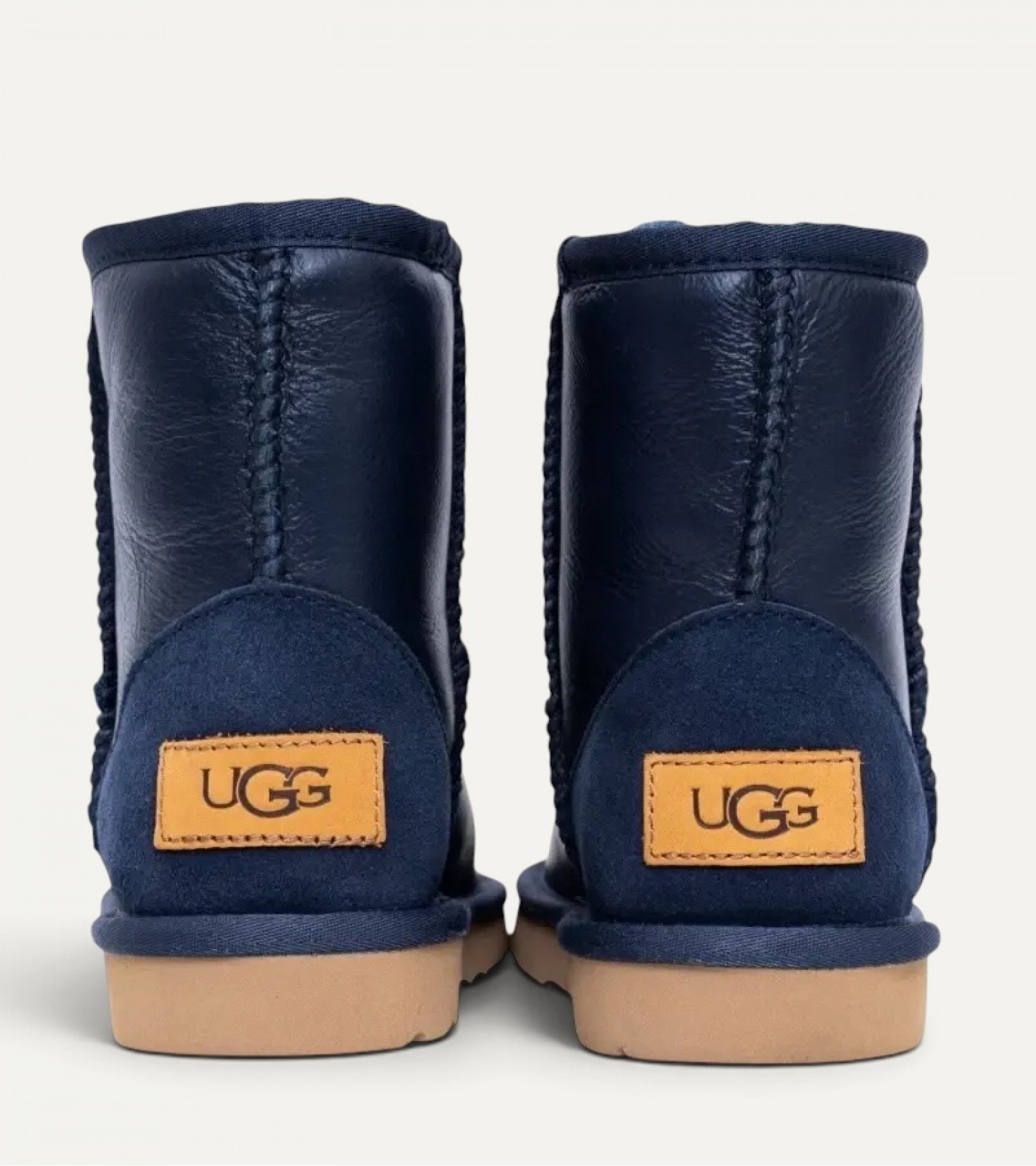 UGG Kids Classic Short Metallic - Navy