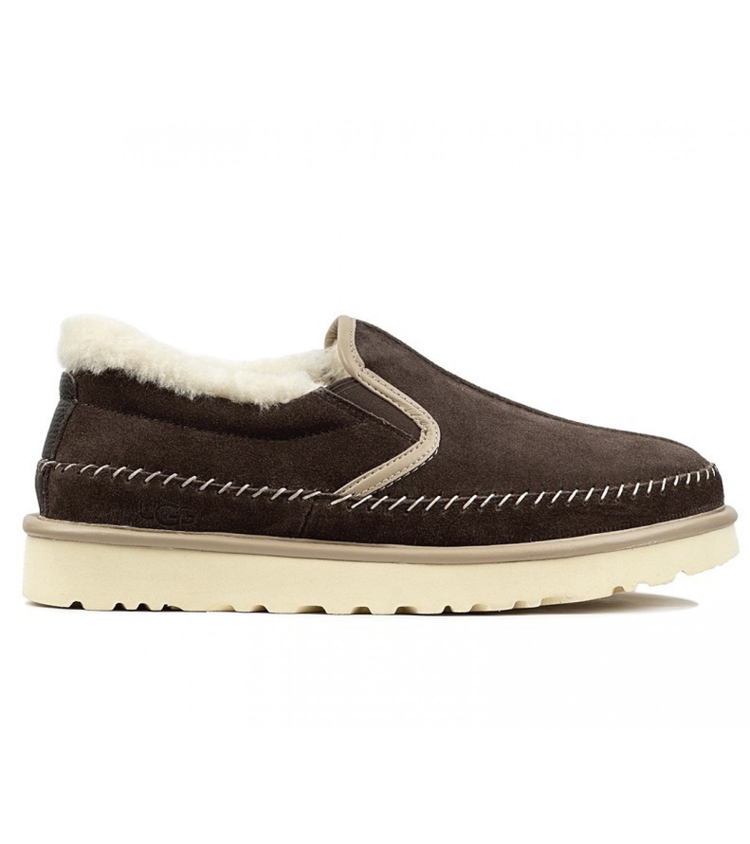 UGG Mens Stitch Slip On - Chocolate