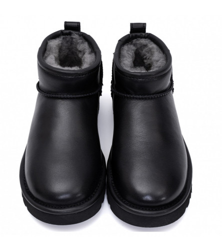 UGG Mens Classic Ultra Mini Leather - Black