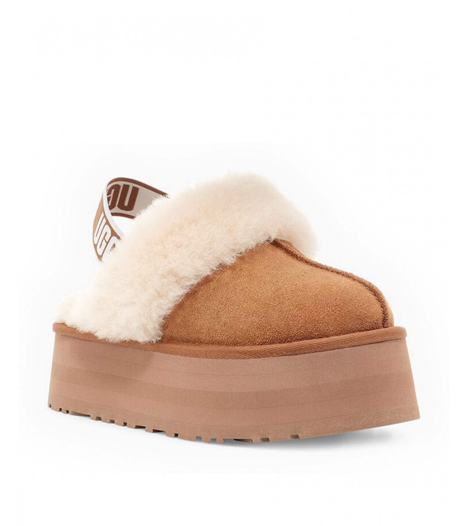 UGG Funkette Suede Platform - Chestnut