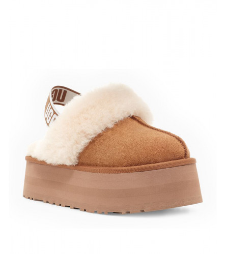 UGG Funkette Suede Platform - Chestnut