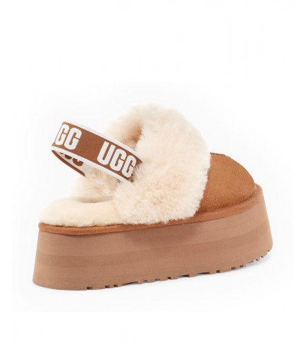 UGG Funkette Suede Platform - Chestnut