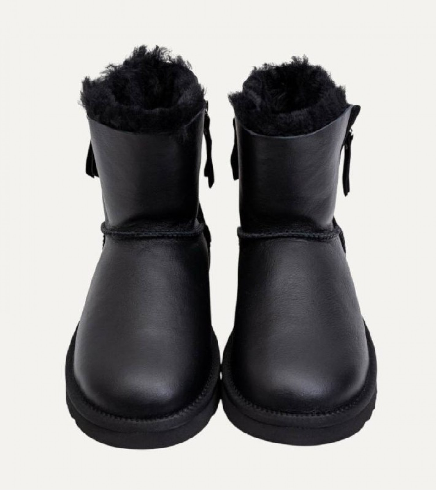 UGG Mens Classic Mini Double Zip Metallic - Black