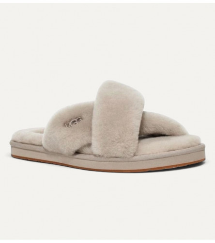  Меховые тапочки UGG Slippers Ayana - Grey