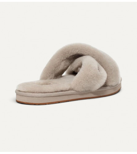  Меховые тапочки UGG Slippers Ayana - Grey