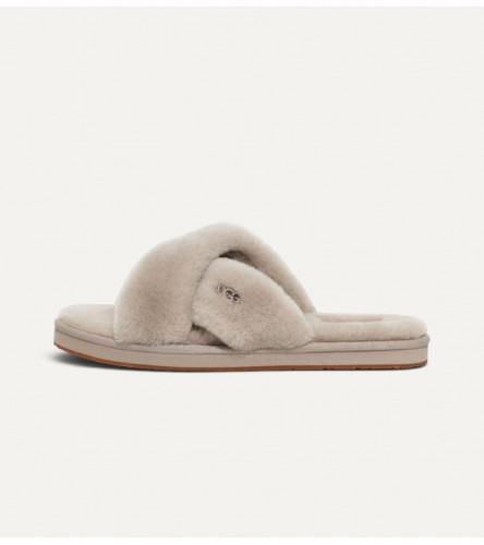  Меховые тапочки UGG Slippers Ayana - Grey
