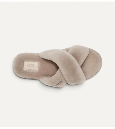  Меховые тапочки UGG Slippers Ayana - Grey