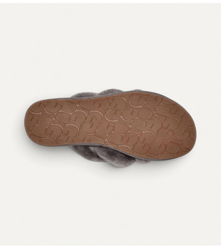  Меховые тапочки UGG Slippers Scuffita - Grey