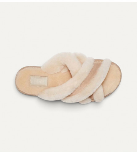  Меховые тапочки UGG Slippers Scuffita - Sand